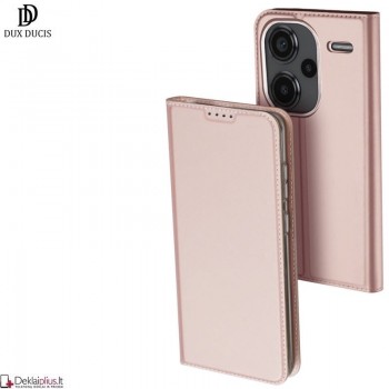 Dux Ducis Skin Pro dirbtinės odos dėklas - rausvas (Xiaomi Redmi Note 13 Pro Plus)